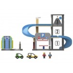 Garaj cu lift pe 3 nivele din lemn cu Spalatorie